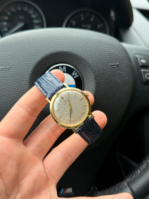 Vintage Omega dress watch — Handopwind, jaren 50/60, 14k gold filled